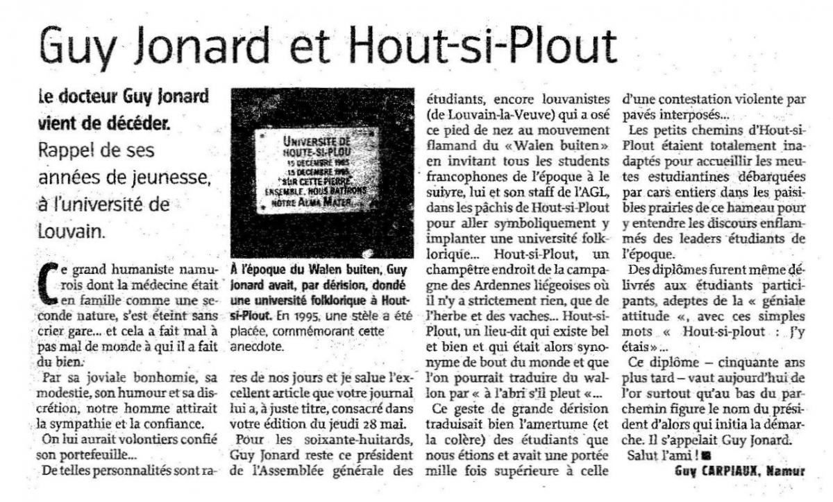 Guy jonard article guy carpiaux 1